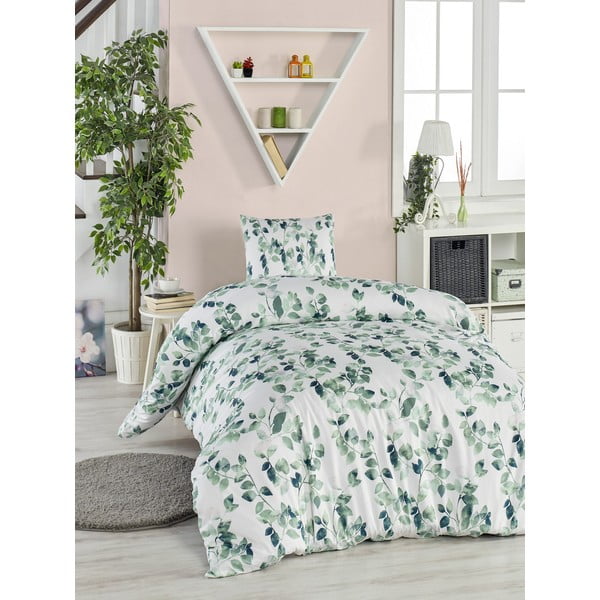 Povlečení na jednolůžko z ranforce bavlny Mijolnir Sabine Green, 140 x 200 cm-image-2