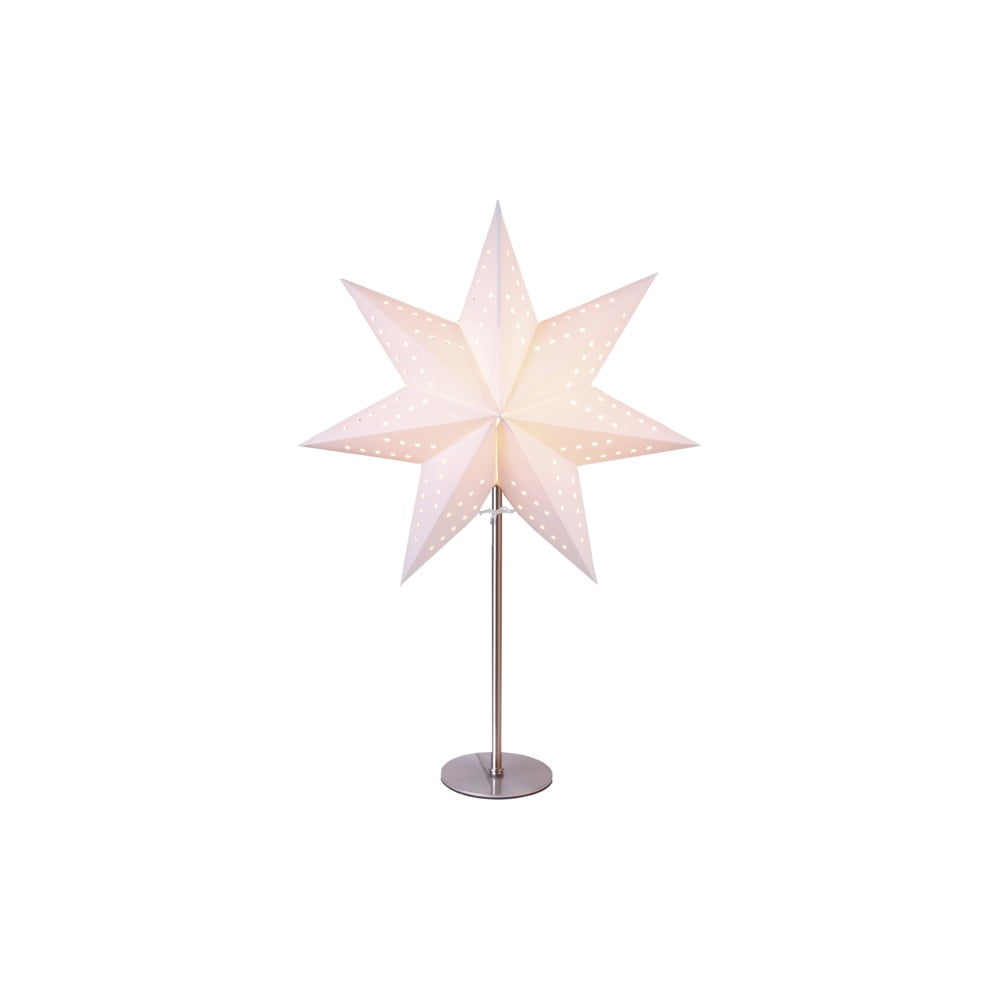 Bílá světelná dekorace Star Trading Bobo, výška 51 cm
