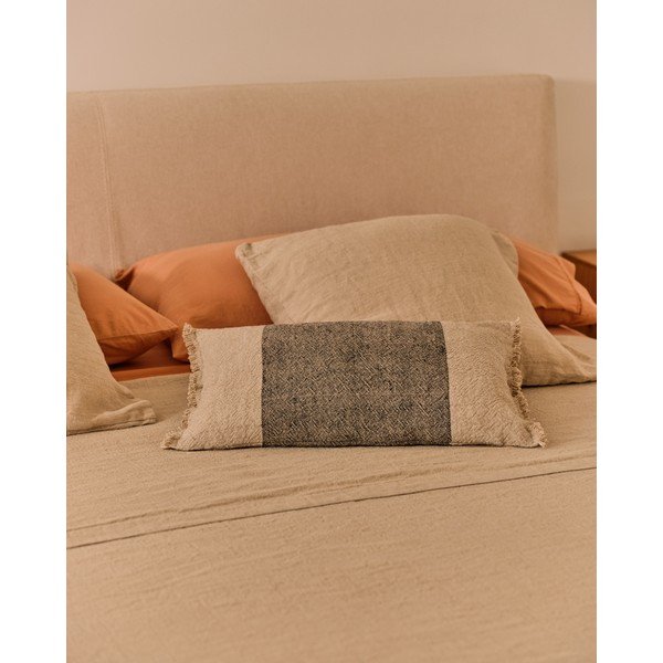 Povlak na polštář s příměsí lnu 50x30 cm Lorin – Kave Home-image-1