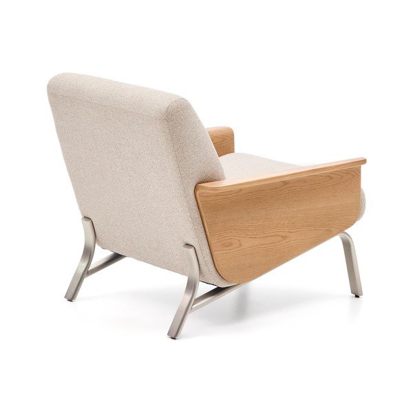 Béžové žinylkové křeslo Amsen – Kave Home-image-4