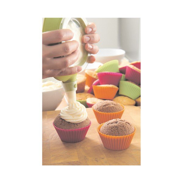 Sada 6 barevných silikonových formiček na muffiny Lékué, ⌀ 7 cm-image-2