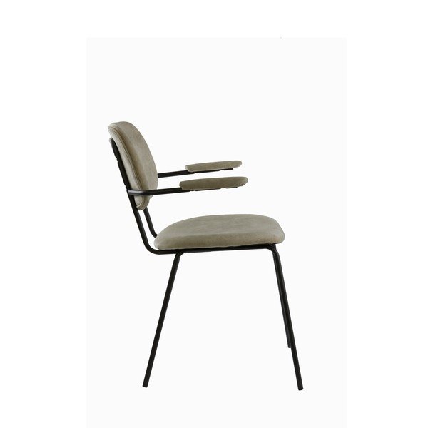 Béžová sametová jídelní židle Emma – Light & Living-image-2