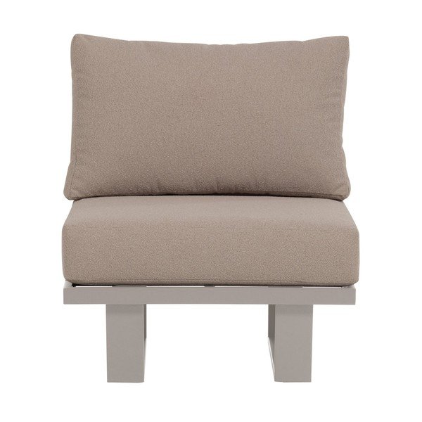 Šedobéžové kovové/polstrované zahradní křeslo Bear – WOOOD-image-3