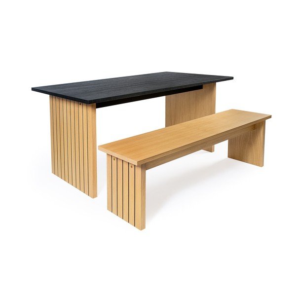 Lavice v přírodní barvě Stripe – Woodman-image-2