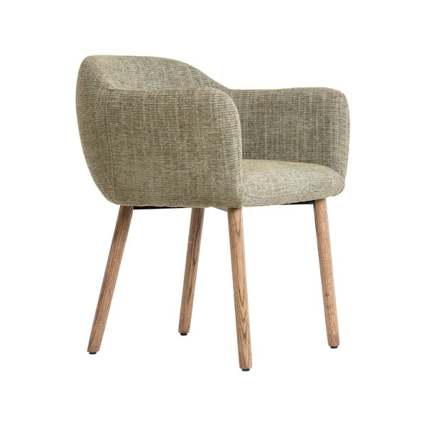 Světle zelená čalouněná jídelní křesla v sadě 2 ks s područkami Blaine – Light & Living