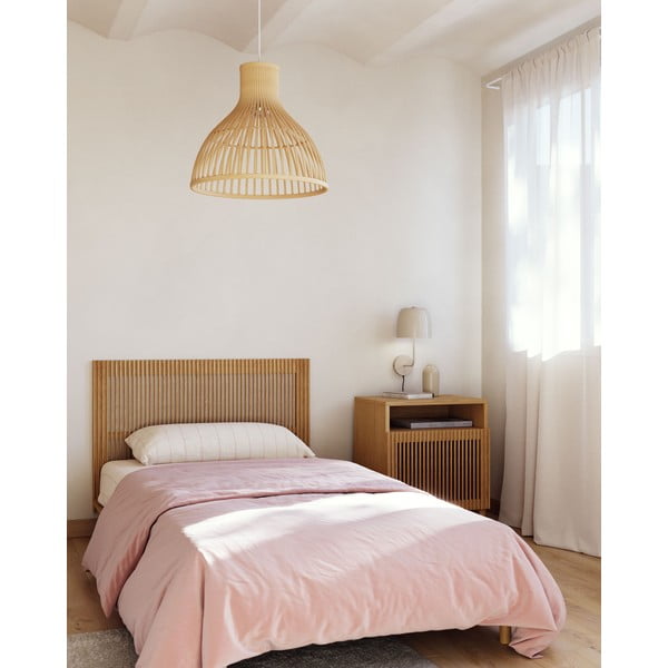 Čelo postele z dubového dřeva v přírodní barvě 105x70 cm Beyla – Kave Home-image-4