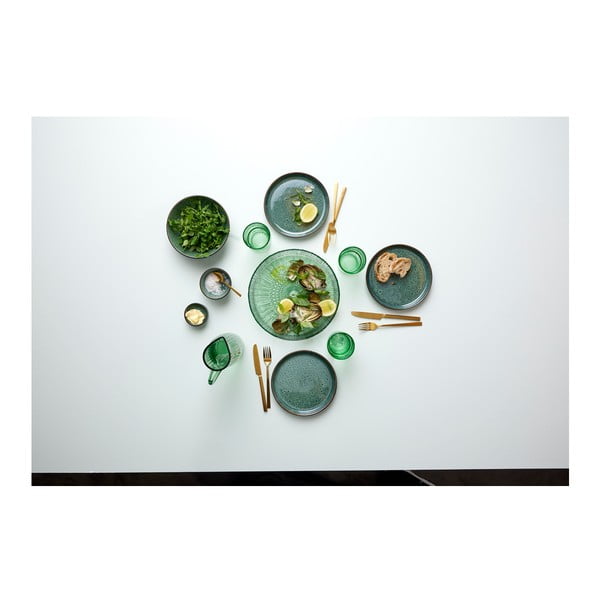 Zelený skleněný servírovací talíř ø 30 cm Kusintha – Bitz-image-2