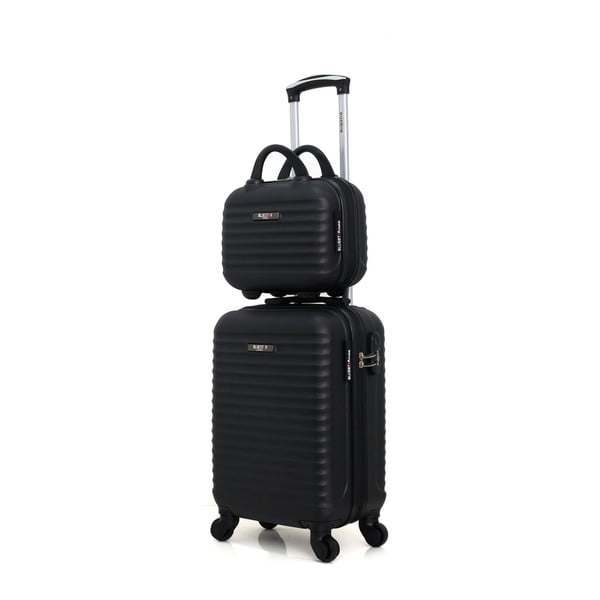 Set černého cestovního kufru na kolečkách a menšího příručního kufříku Bluestar Marro-image-1