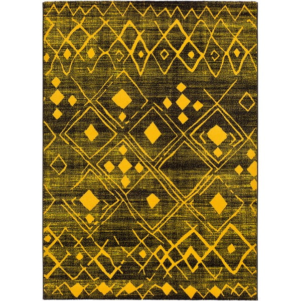 Žlutý koberec Universal Neon Shine, 80 x 150 cm
