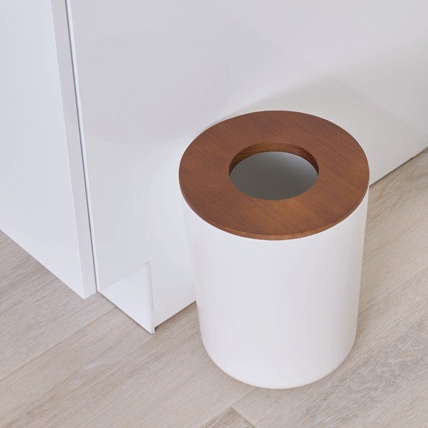Bílý odpadkový koš iDesign Eco Vanity-image-2