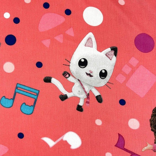 Napínací bavlněné dětské prostěradlo na jednolůžko 90x200 cm Gabby's Dollhouse – Jerry Fabrics-image-2