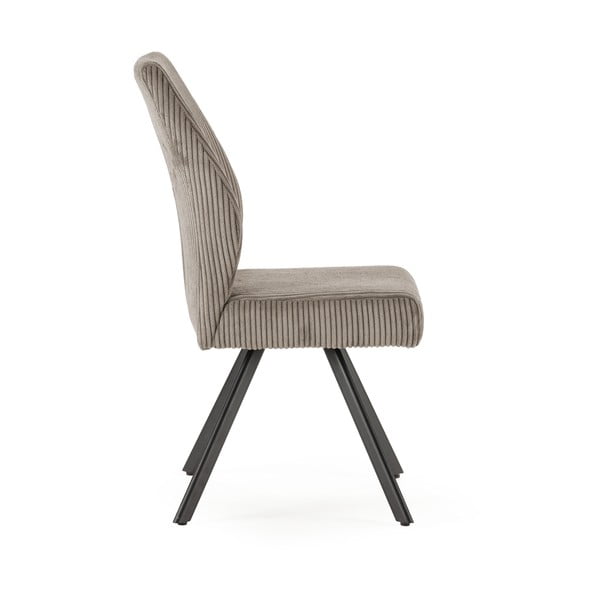 Světle šedé manšestrové jídelní židle v sadě 2 ks Anibal – Marckeric-image-3