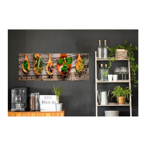 Obraz Styler Glasspik Kitchen Wooden Spoons, 30 x 80 cm-image-2