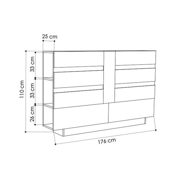 Bílé čelo postele s úložným prostorem s antracitovým detailem Homitis Eddo-image-2