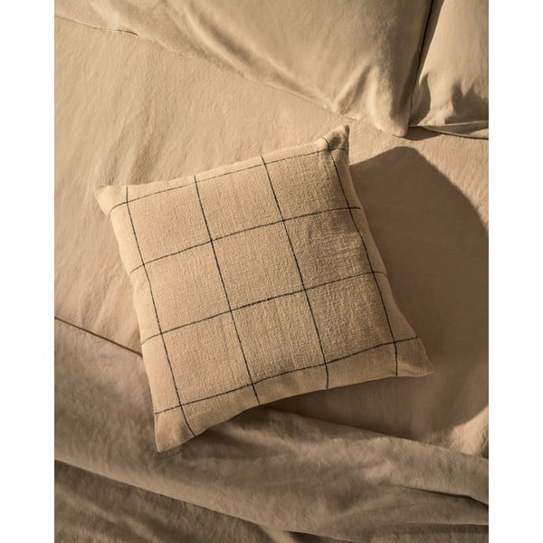 Povlak na polštář s příměsí lnu 45x45 cm Ayame – Kave Home-image-1