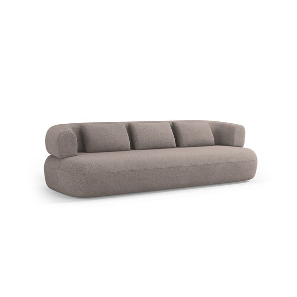Světle hnědá pohovka z textilie bouclé 226 cm Jenny – Micadoni 