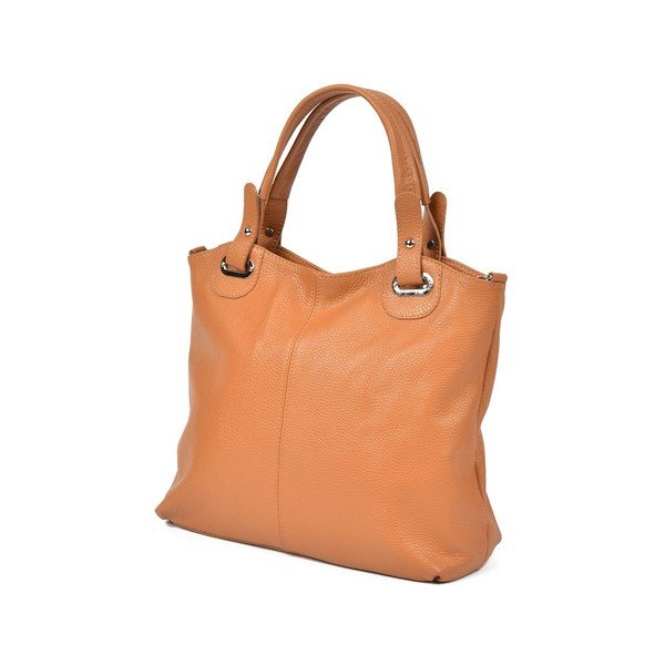 Koňaková kožená kabelka Luisa Vannini Tote-image-3