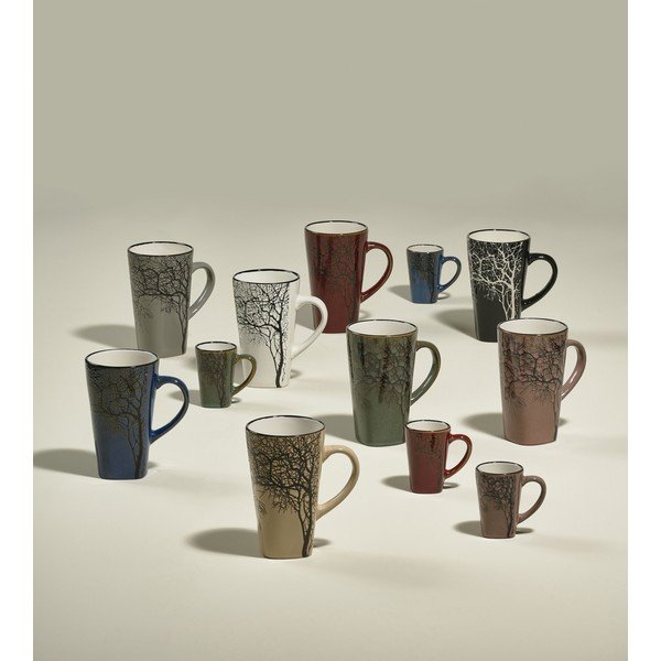 Zelené hrnky na espresso z kameniny v sadě 4 ks 100 ml Hela – Villa Collection-image-1