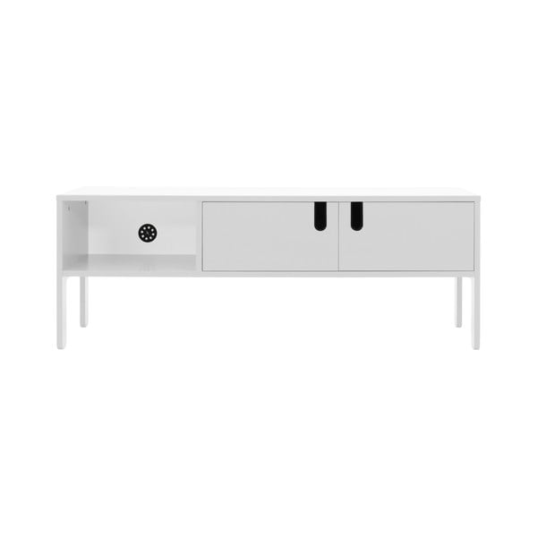 Bílý TV stolek Tenzo Uno, šířka 137 cm