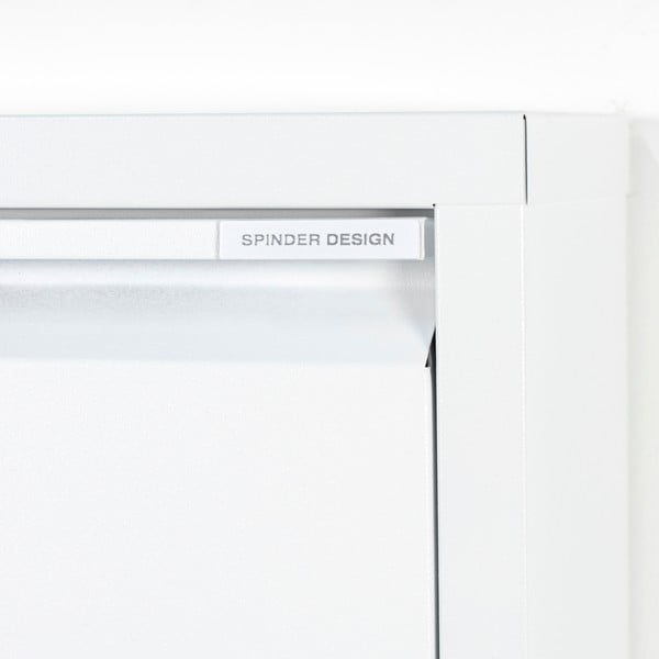 Bílý kovový výklopný botník 50x169x15 cm Billy – Spinder Design-image-4