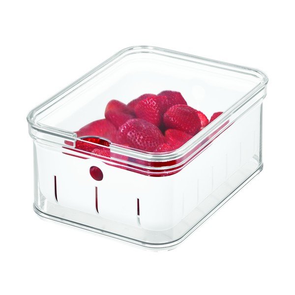 Průhledný úložný box s víkem iDesign, 21 x 16 cm-image-2