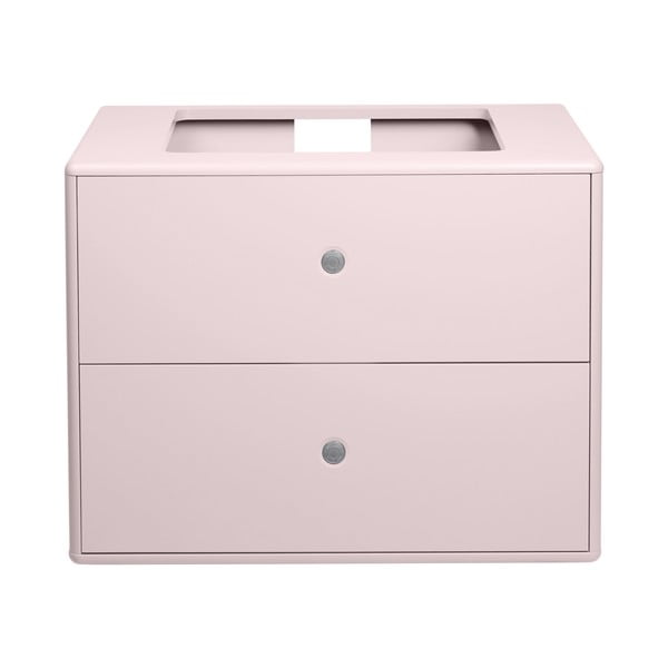 Růžová závěsná skříňka s umyvadlem bez baterie 80x62 cm Color Bath – Tom Tailor-image-4