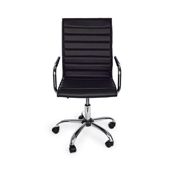 Černá kancelářská židle z imitace kůže Perth – Yes Everyday-image-2