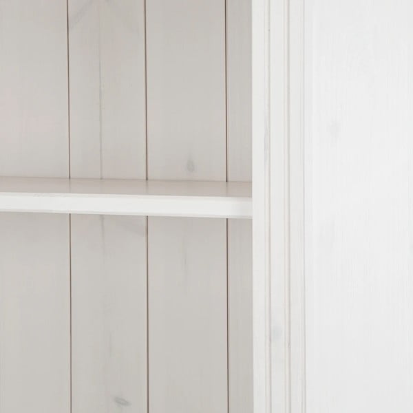 Bílá knihovna z borovicového dřeva 74x223x37 cm Anita – Støraa-image-3