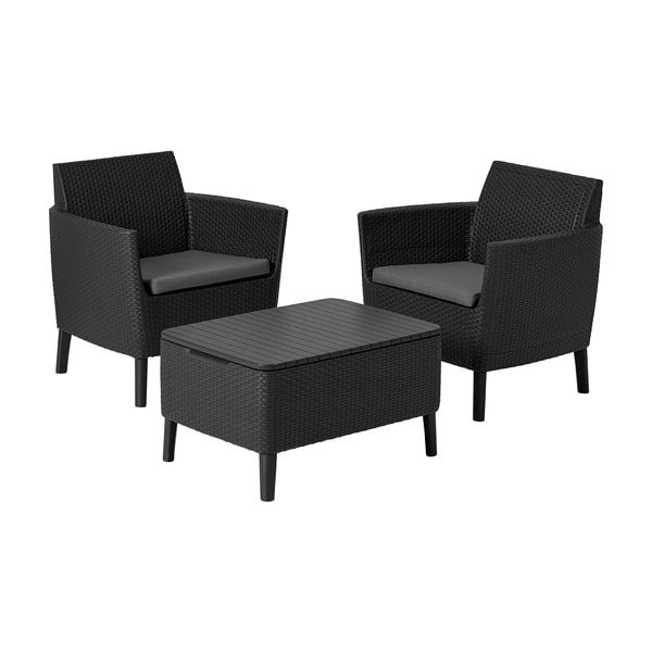 Šedý zahradní lounge set pro 2 Salemo – Keter