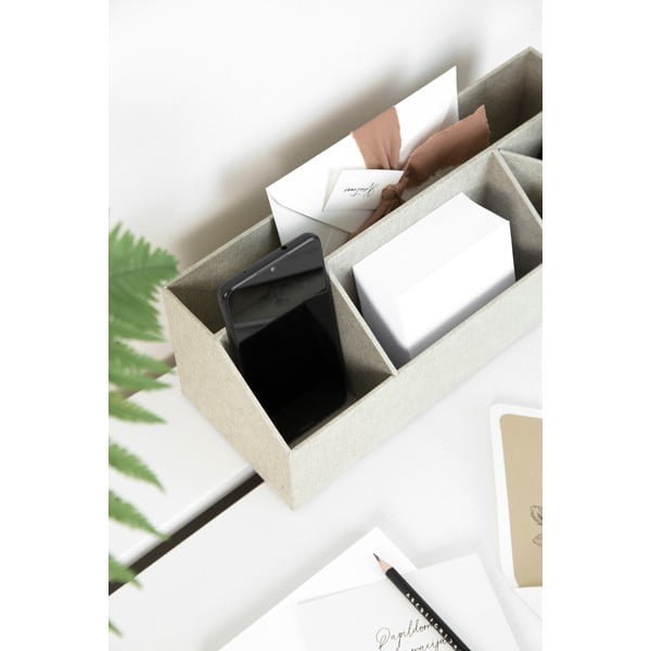 Kartonový organizér na psací potřeby Elisa Canvas Paper Laminate – Bigso-image-4