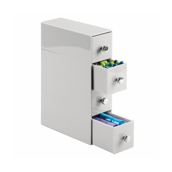 Bílý organizér se 4 zásuvkami InterDesign Cosmetic-image-3