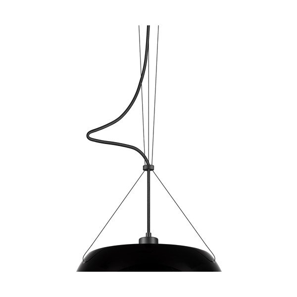 Černé závěsné svítidlo Sotto Luce Momo Elementary Glossy S, ⌀ 33 cm-image-1