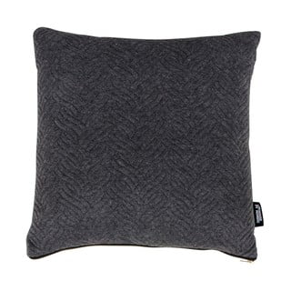 Tmavě šedý polštářek s příměsí bavlny House Nordic Ferrel, 45 x 45 cm