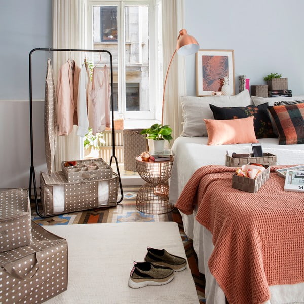 Béžový obal na šaty Compactor Dots, 137 cm-image-3