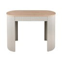 Béžový kovový konzolový stolek 40x100 cm Estriado  – Leitmotiv