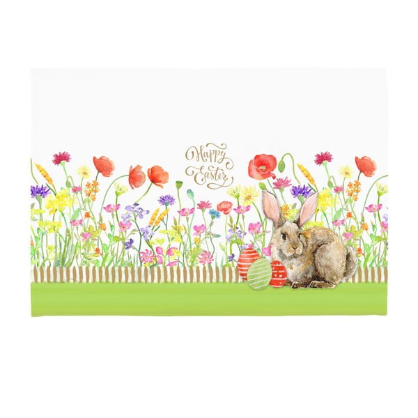 Sada 2 prostírání Apolena Easter Eggs With Rabbit, 33 x 45 cm