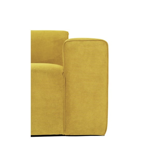 Žlutý manšestrový modul pohovky (pravý roh) Sting - Scandic-image-4