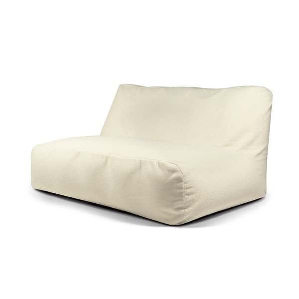 Krémový sedací vak z textilie bouclé Sofa Tube 160 – SLOWDOWN