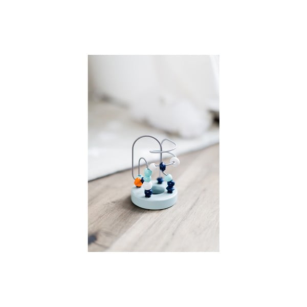 Motorický labyrint s dřevěnými korálky Kindsgut Mandarine-image-4