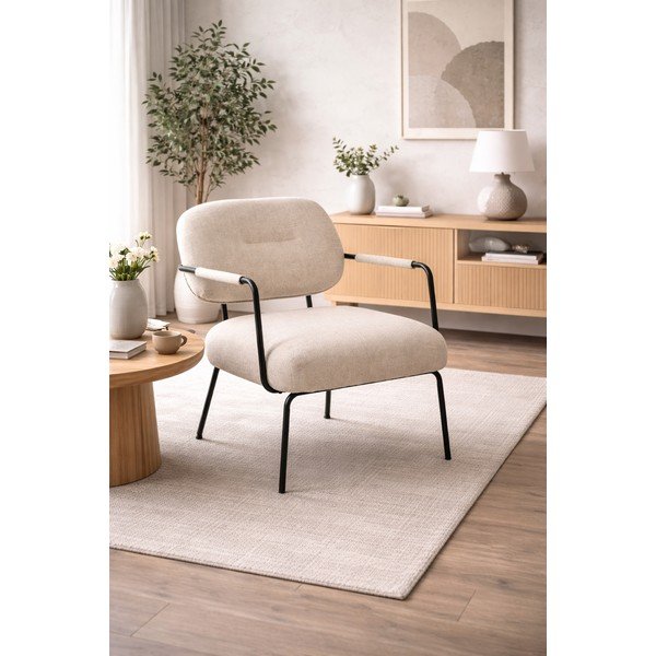 Béžové křeslo Dillon – Actona-image-1