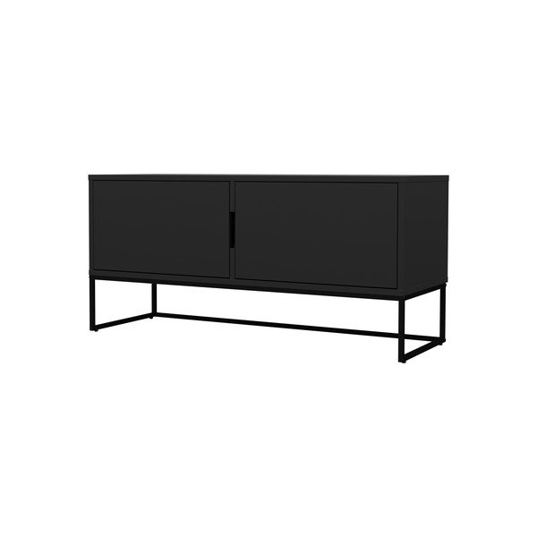 Černý TV stolek s kovovými nohami Tenzo Lipp-image-3