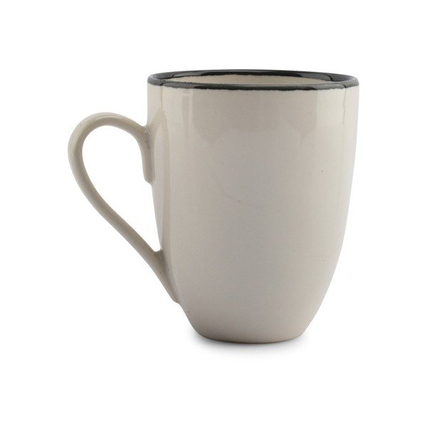 Černý/krémový kameninový hrnek 350 ml Gravel – ONA