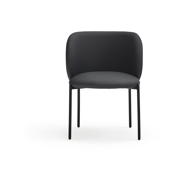 Černá čalouněná jídelní křesla v sadě 2 ks Mogi – Teulat-image-1