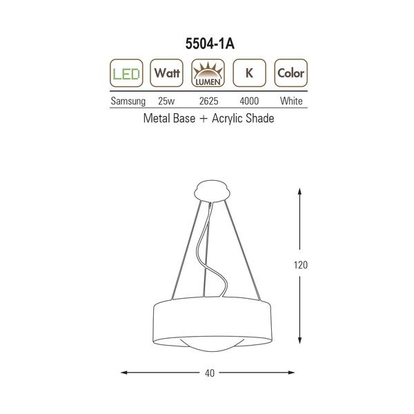 Bílé závěsné svítidlo Homemania Decor Salvo-image-2