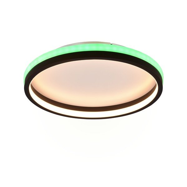 Matně černé LED stropní svítidlo na dálkové ovládání ø 39 cm Hiko – Reality-image-1
