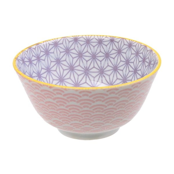 Růžovofialová porcelánová miska Tokyo Design Studio Star, ⌀ 12 cm