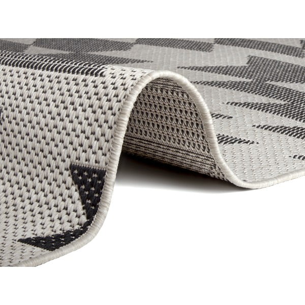 Černo-bílý venkovní koberec Ragami Geo, 160 x 230 cm-image-1