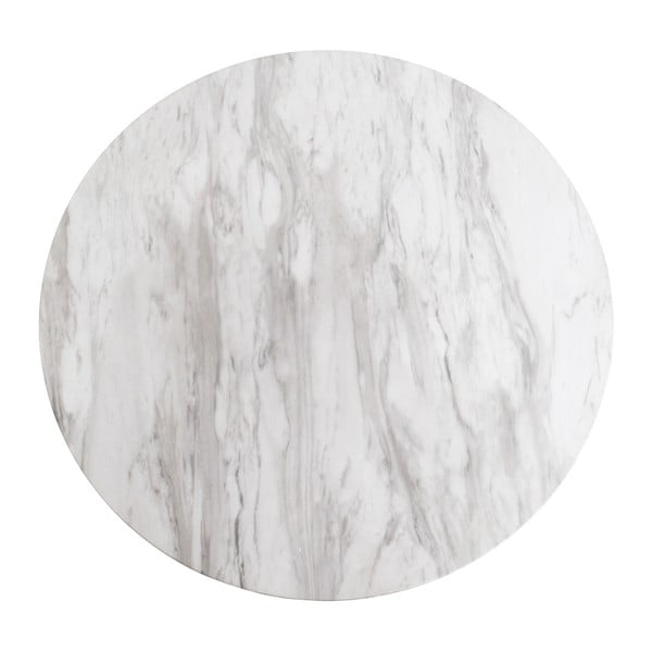 Kulatý jídelní stůl s deskou v dekoru mramoru ø 110 cm Bolzano – House Nordic-image-2