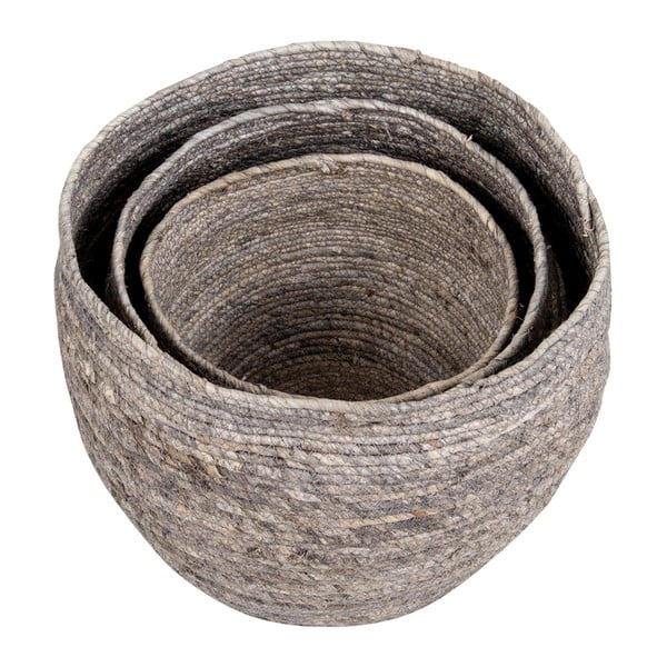 Sada 3 košíků z kukuřičných listů House Nordic Tivoli-image-3