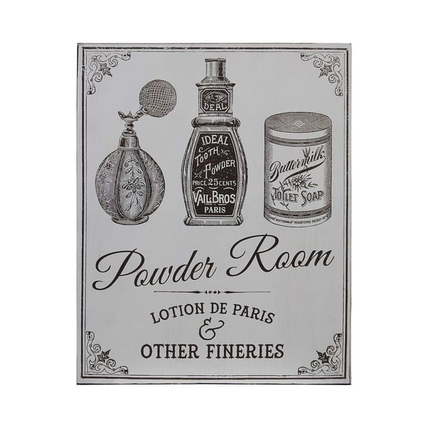 Obraz do koupelny Premier Housewares Powder Room, 20 x 25 cm